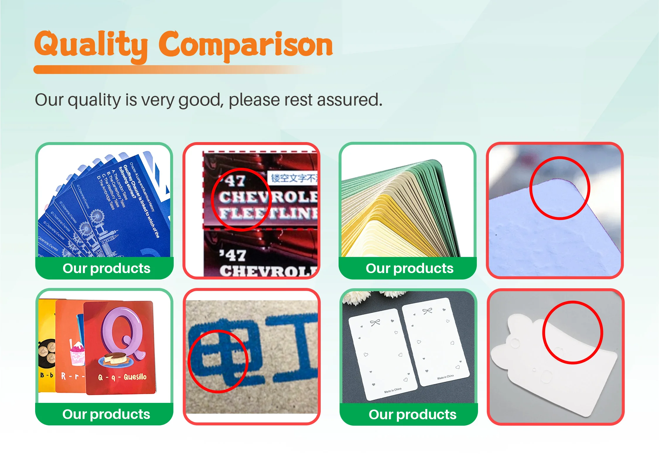 China Printing Manufacturer Front and Back Both Sides Custom Printed Poker Card Game supplier