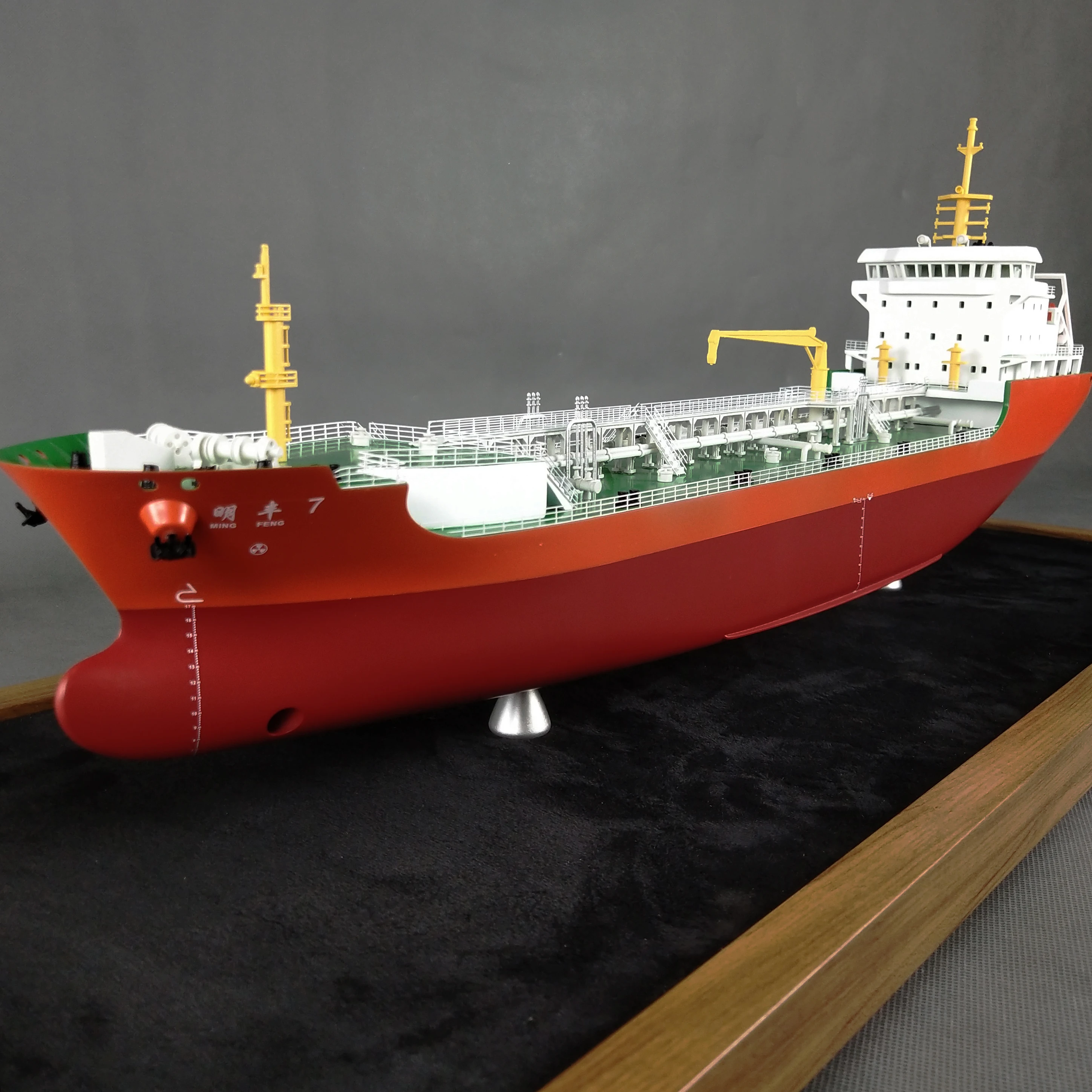 【L】O.A.S  Factory Model Making Ship Model for Souvenirs Gifts Shipping Customized 65cm MINGFENG Oil Ship Model