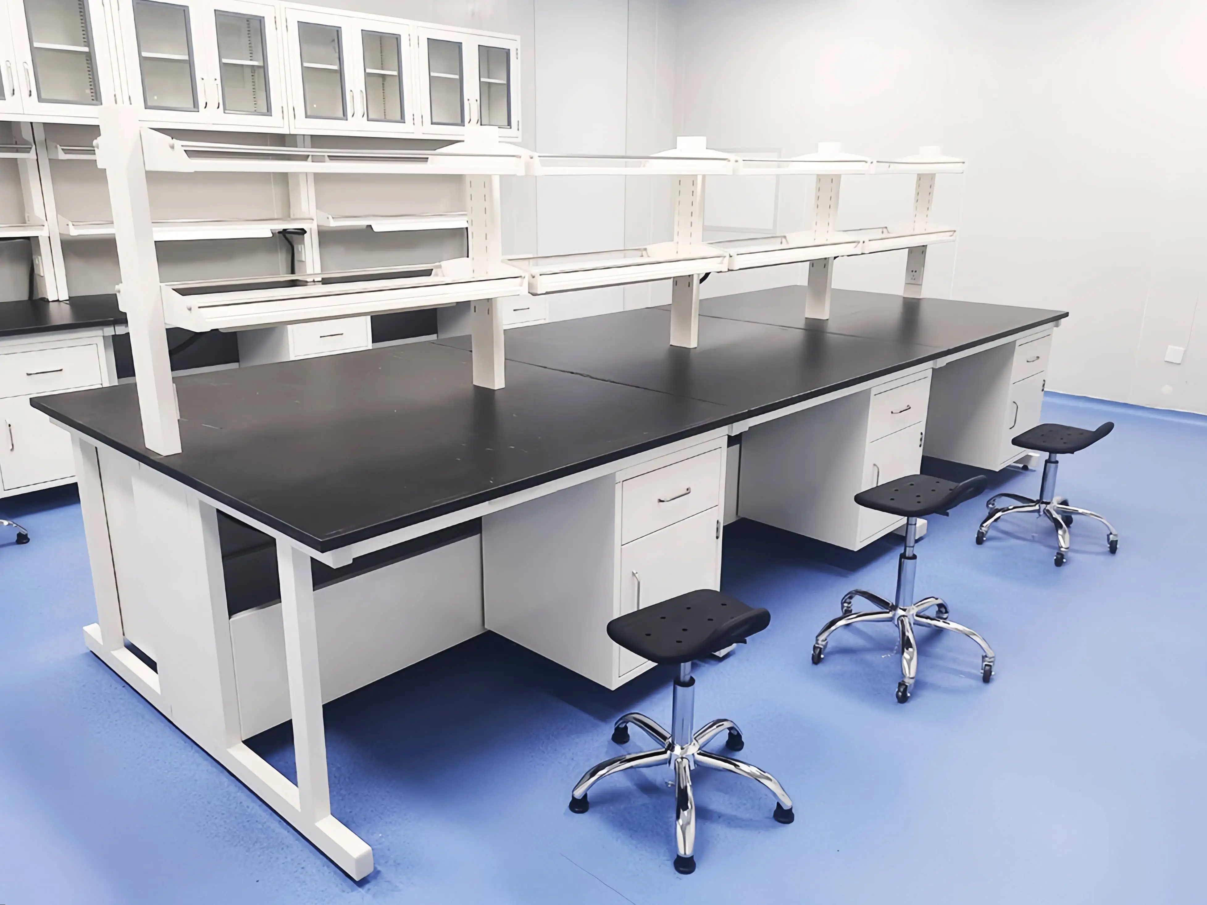 H-frame Modular Workstation Lab Clean Bench Furniture for Science and Medical Side Cosmetic Laboratory Furniture Tables
