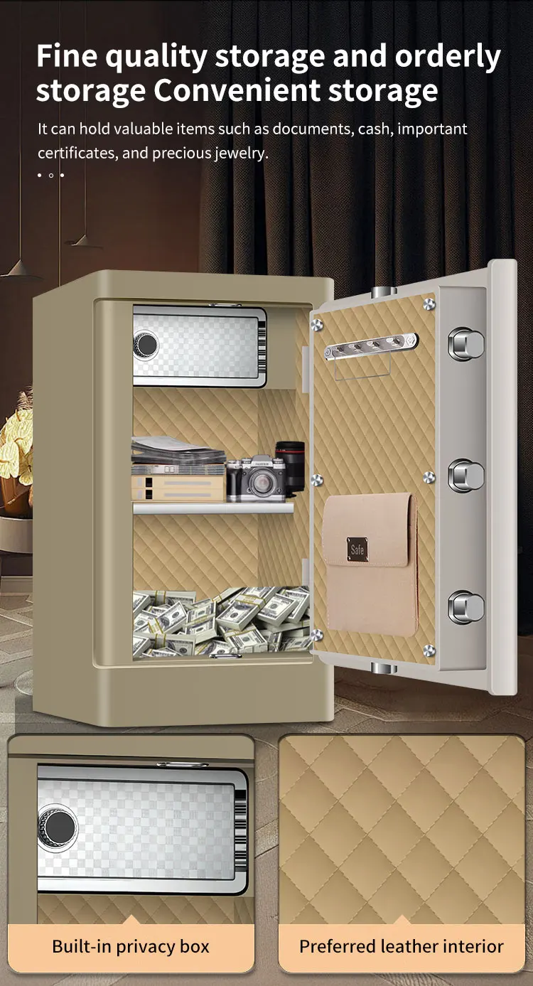 CEQSAFE Anti-Theft Electronic Safe Box Steel Household Safe with Fingerprint Lock for Home supplier