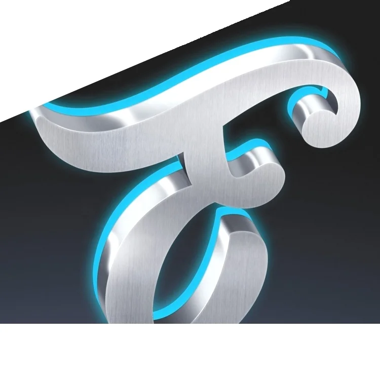 30mm Depth Custom Front Light 3d All Acrylic Led Alphabet Letters