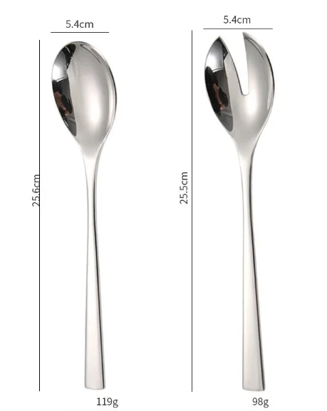 Nova Erao neoksidebla ŝtala tranĉilo -kulero 304 25