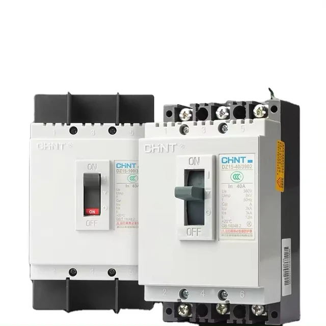 Single-Phase DZ15-100 Circuit Breaker with 3902-63A Current