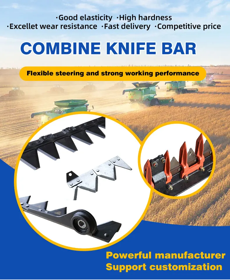 Agricultural Reaper Cutting Blade Combine Harvester Parts Cutter Bar