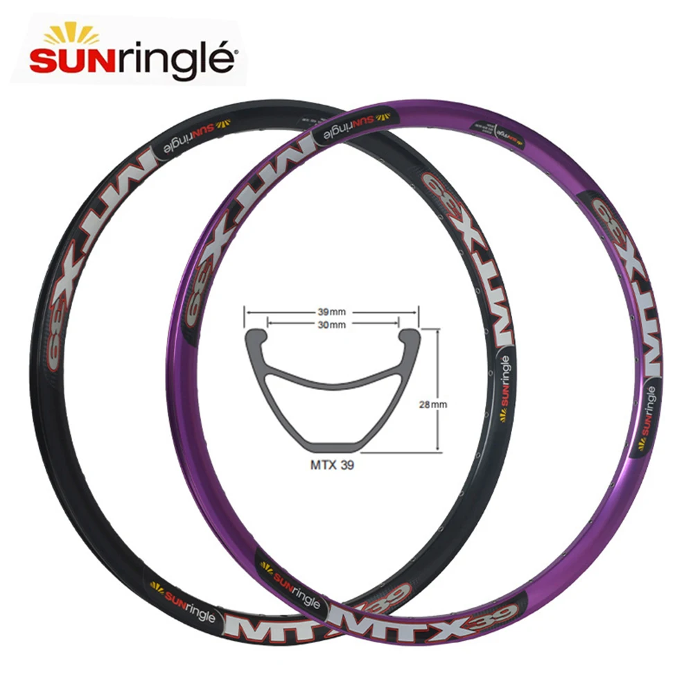 SUNRingle MTX33 39 Welded Bike Rim - 32/36 Holes Aluminum Alloy