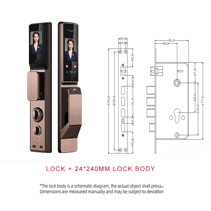 Fully Automatic Biometric Digital Touch Screen Home Lock Password Lock Smart Fingerprint Door Lock