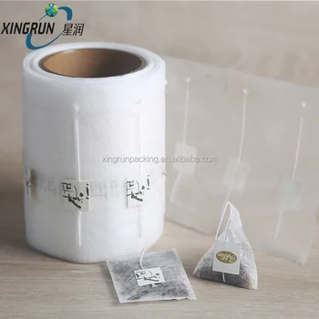 Heat Seal Paper Tea Bag Filter Paper corn starch  tea bag Empty Tea Bag With String And Customized Logo Tag