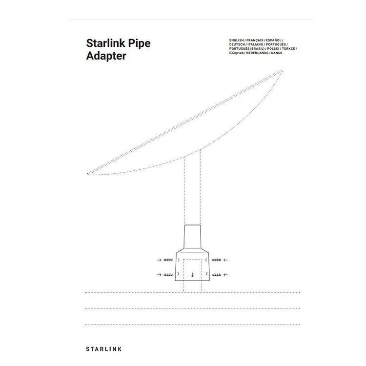 Starlink Dish On A Long Wall Mount Starlink Long Wall Mount New