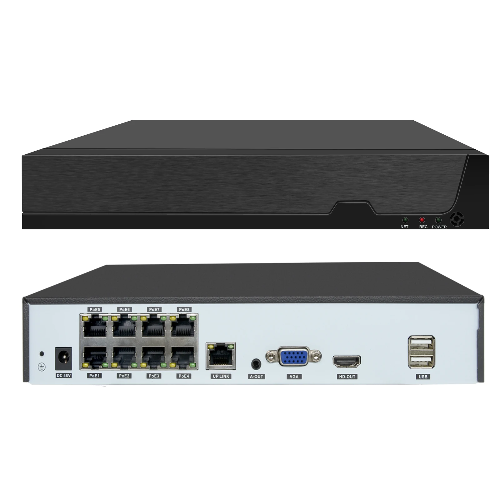 12MP Channel POE NVR System OEM/ODM 12CH 8MP Plug Play Audio P2P  Remote CCTV Camera System 4K Network Video Recorder