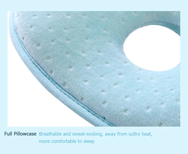 Memory Foam Baby Pillows Breathable Baby Head Pillows Ergonomic