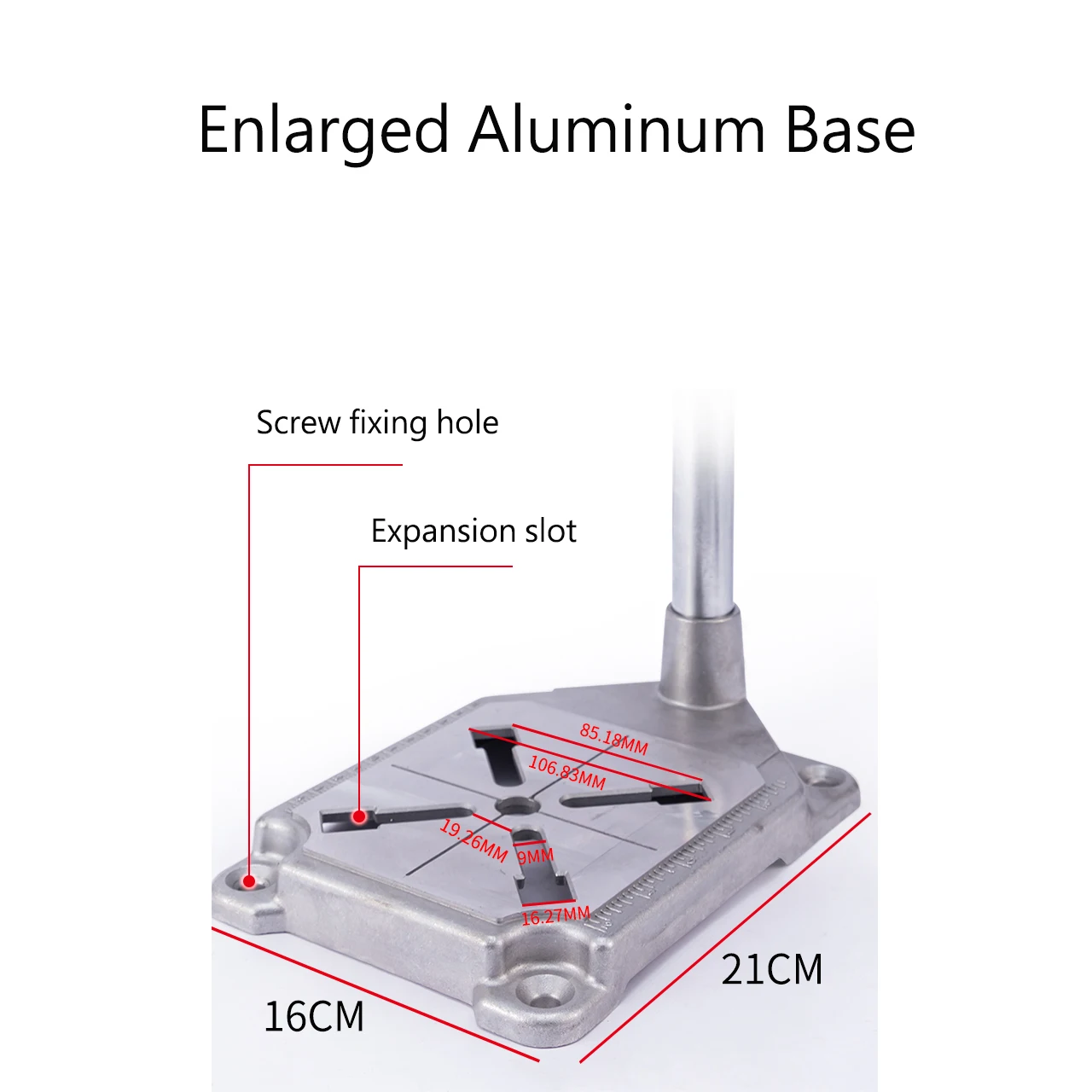 2in1 Electric Horizontal Drill Stand Drilling Machine Stand One Clamp