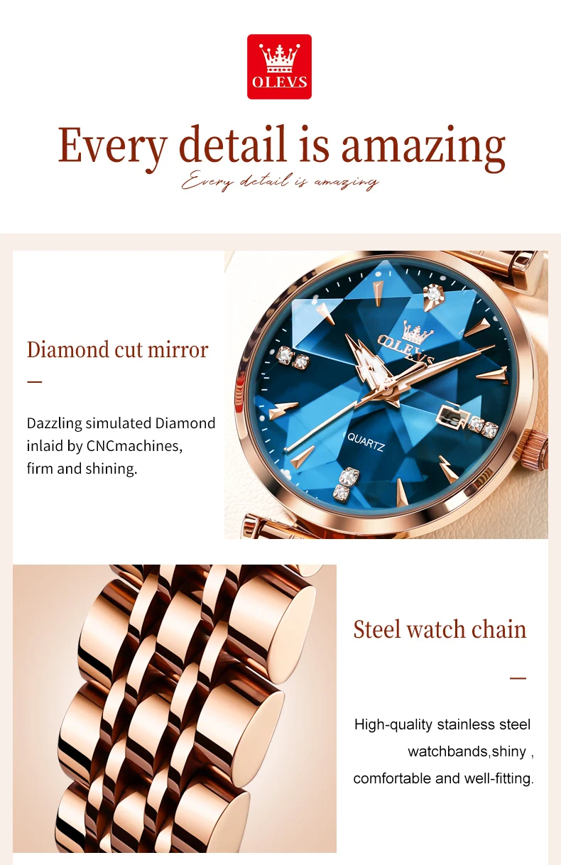 OLEVS 5536 Fashion Elegant Fancy Famous Designer Waterproof Stainless Steel Female Wrist Luxury Brand Ladies Quartz Women Watch
