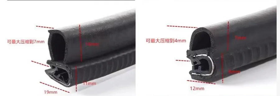 door rubber seal EPDM strips auto door rubber seal supplier