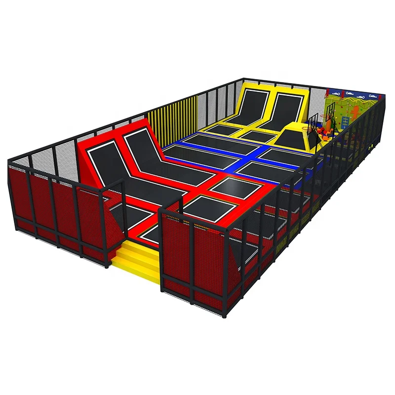 Outdoor Toddler Rectangle In Ground Trampoline Rectangular Park For