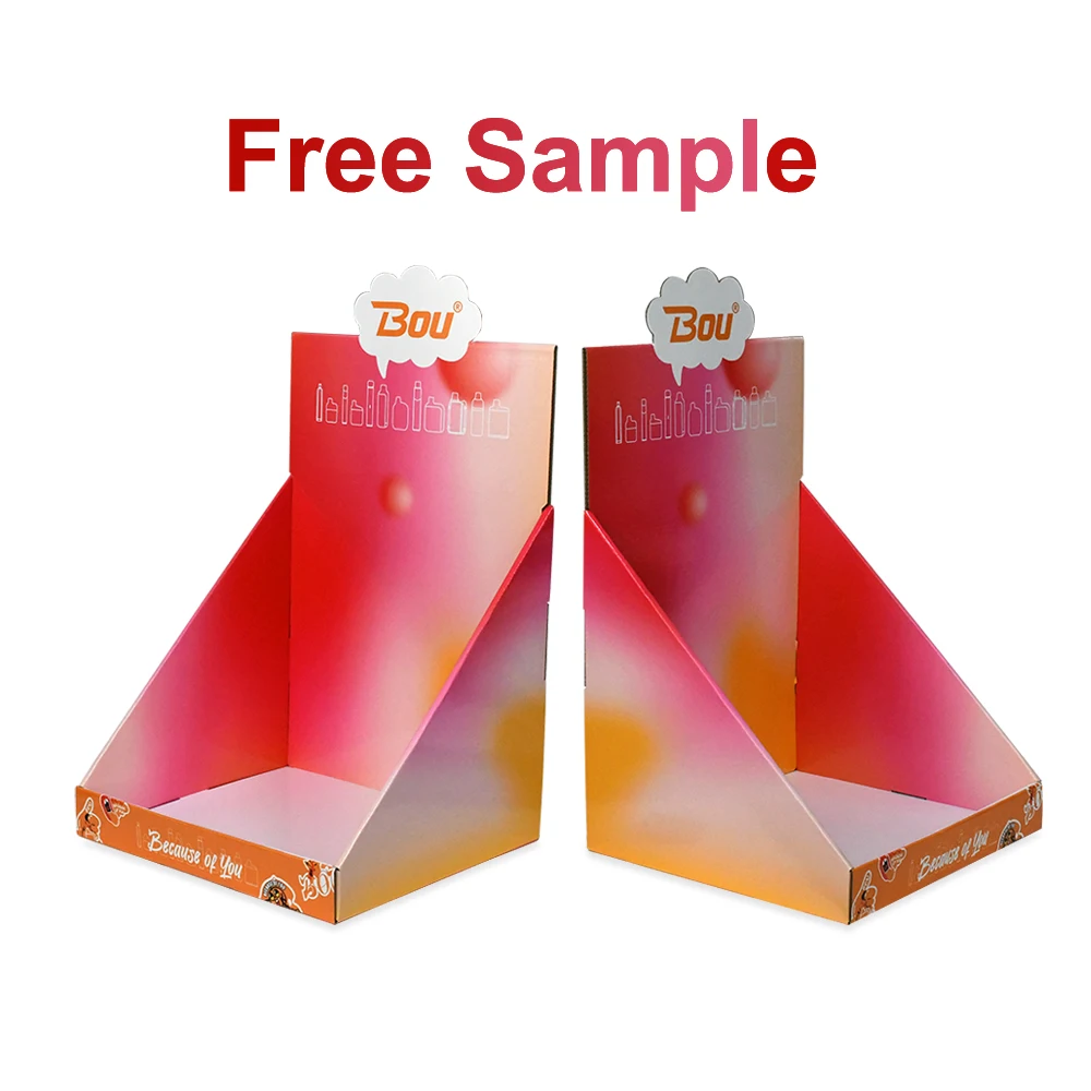 Retail Store Headphone Data Cable POS Desktop Display Stand Foldable PDQ Counter Display Stand