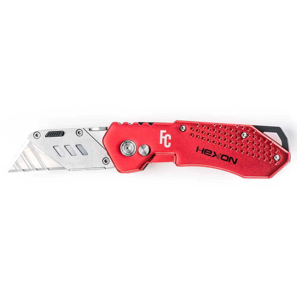 Durable Aluminum Handle Retractable Safety Box Cutter Utility Knife Box Cutter Office Knives