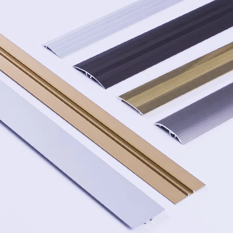 Foshan FSF Tiles & Accessories Aluminum Threshold Floor Threshold Vinyl Flooring Trim Rubber Floor Transition Strips
