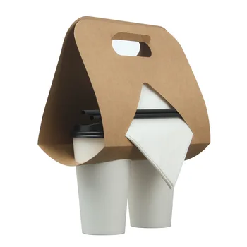 Disposable Cup Carrier Take Away Drink Coffee Paper Cup Carrier Holder ...