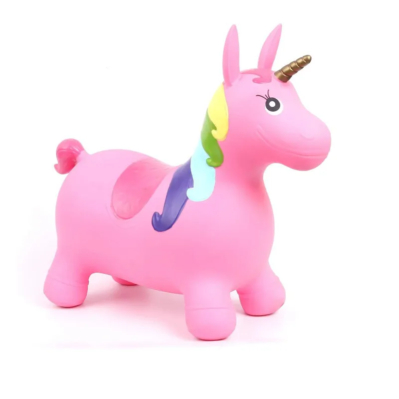 Inflated Toy Bouncy Kids Horse Riding Inflatable Jumping Horse unicorn