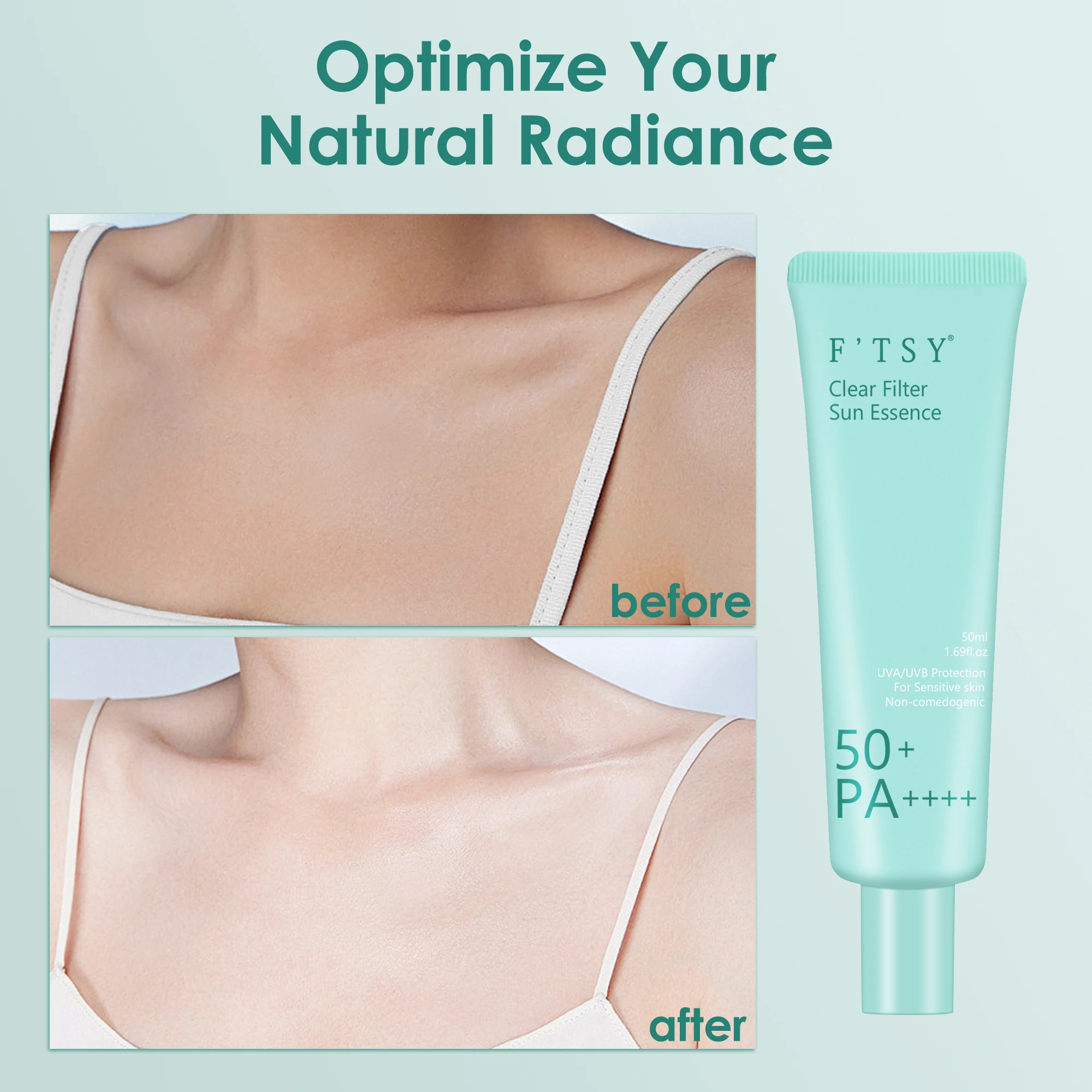 A soothing sun essence with SPF 50+ PA++++ that protects and hydrates sensitive skin without clogging pores.