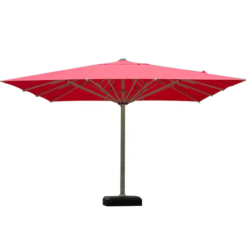 L Heavy Duty Huge Umbrella 4*4M 5*5 M 6*6 M Outdoor Parasol Patio Garden Stand Roman Umbrella Cantilever Aluminum Umbrella