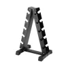 Black 6 pair A frame dumbbell rack