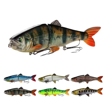 Customized 2 Sections 20cm 90g Deep Diving Swimbait Shad Lure Kit for Ocean Boat Fishing River Lake & Stream – Soft Lure – view 2