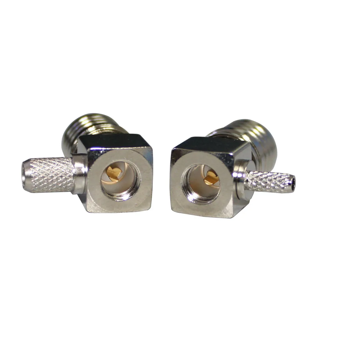 product factory supply qma c jw15 coaxial connector right angle male qma connector for rg174 rg316 cable assemblies-1