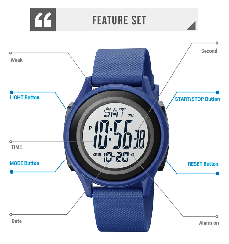 how to set the time on a digital watch with 4 buttons