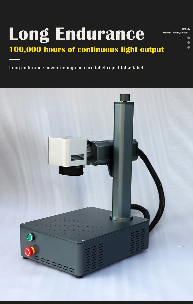 30W Fiber Laser Marking Machine Engraving Machine Laser for Metal and Nonmetal, Hard PVC, Keyboard, Cellphone Fiber Laser Marker factory