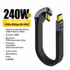 1USB4.0 Type-C mâle à mâle en forme de U 40Gbps/240W