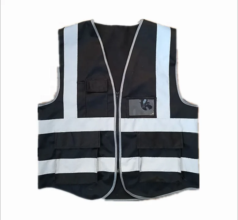 black safety vest