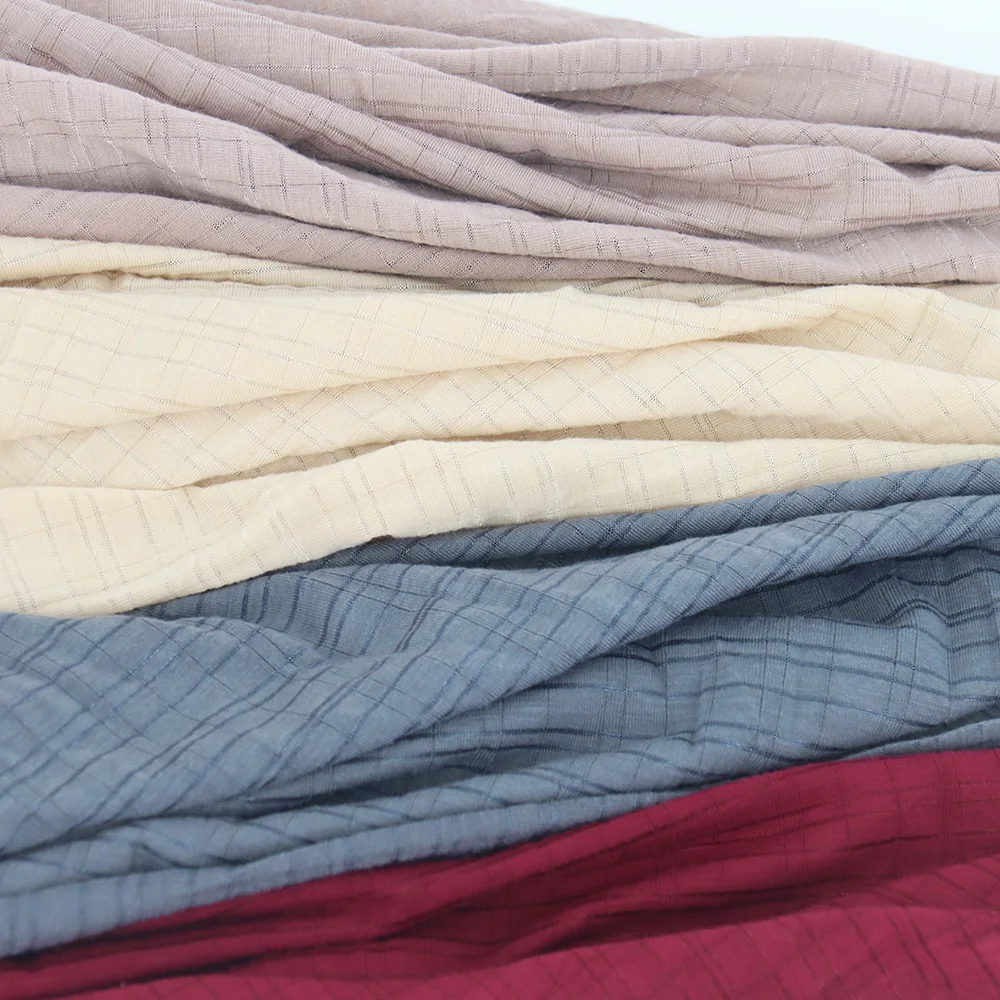 High Quality Prayer Cotton Jersey Scarves Hijab Muslim Women Stretchy