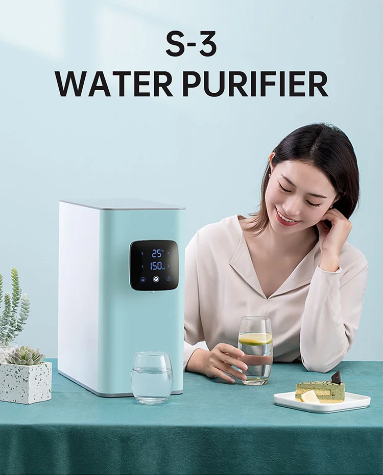 LYYAN Water Purifier Household Heating and Direct Drinking Integrated Machine Desktop Free Installation Reverse Osmosis