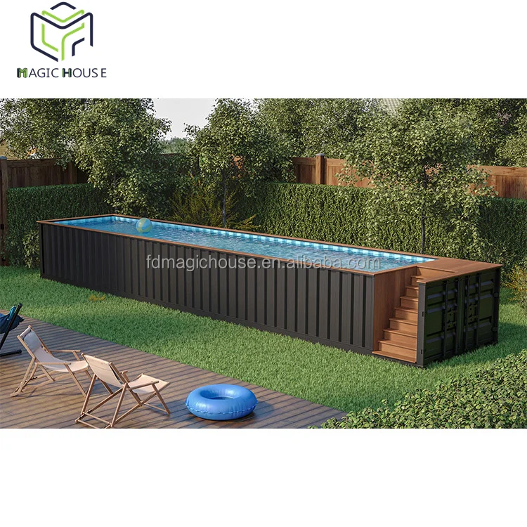 Magic House 20ft 40ft Modified Shipping Container Pool House for Sale ...