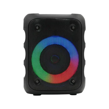 2021 New Product Portable Bass RGB Light Square Dance Bluetooth Amplifier Wireless Microphone Speaker