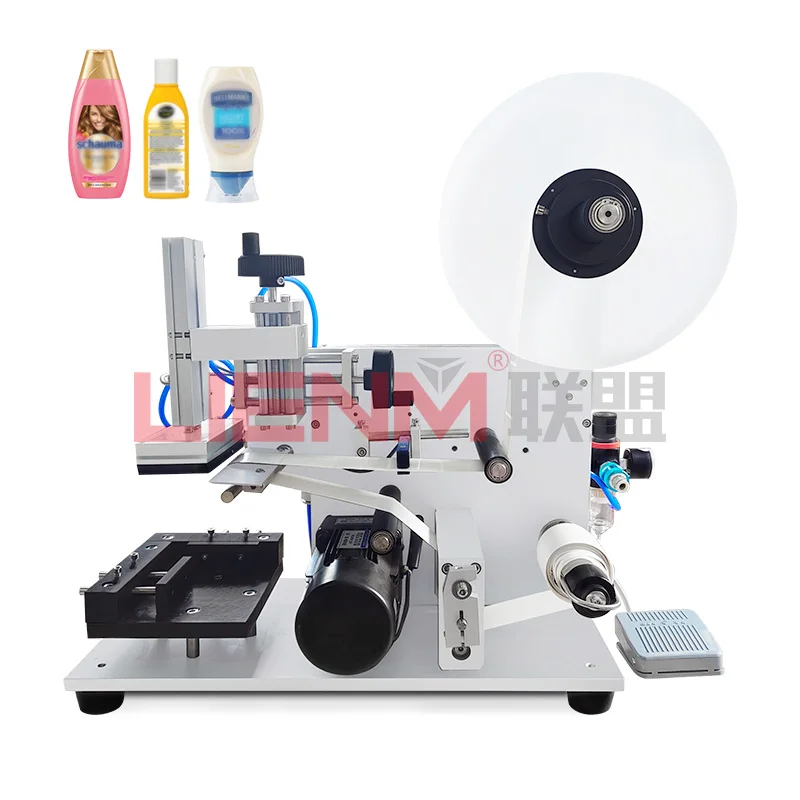 Factory Labelling Machine Semi Automatic Vial Square Bottle Sticker for Small Business Touch Screen Customized Control