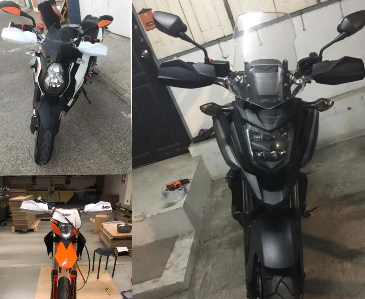 Protezioni Mani Per Moto Universali - In Plastica ABS E Alluminio, Per Dirt Bike E Motocross - Foto 4