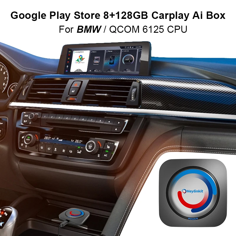 IHeylinkit Wireless Carplay Adapter BW Android 13.0 Ai Box for