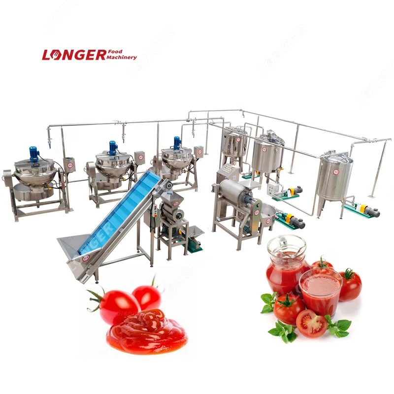 Tomato Paste Cooker Food Making Machine for Chilli and Tomato Sauce