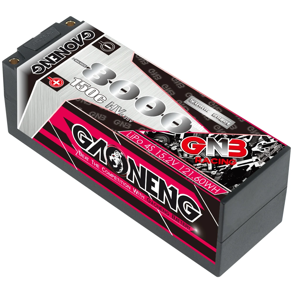 GNB GAONENG 8000mAh 4S 4S2P 15.2V 150C ハードケース 5mm バレット型