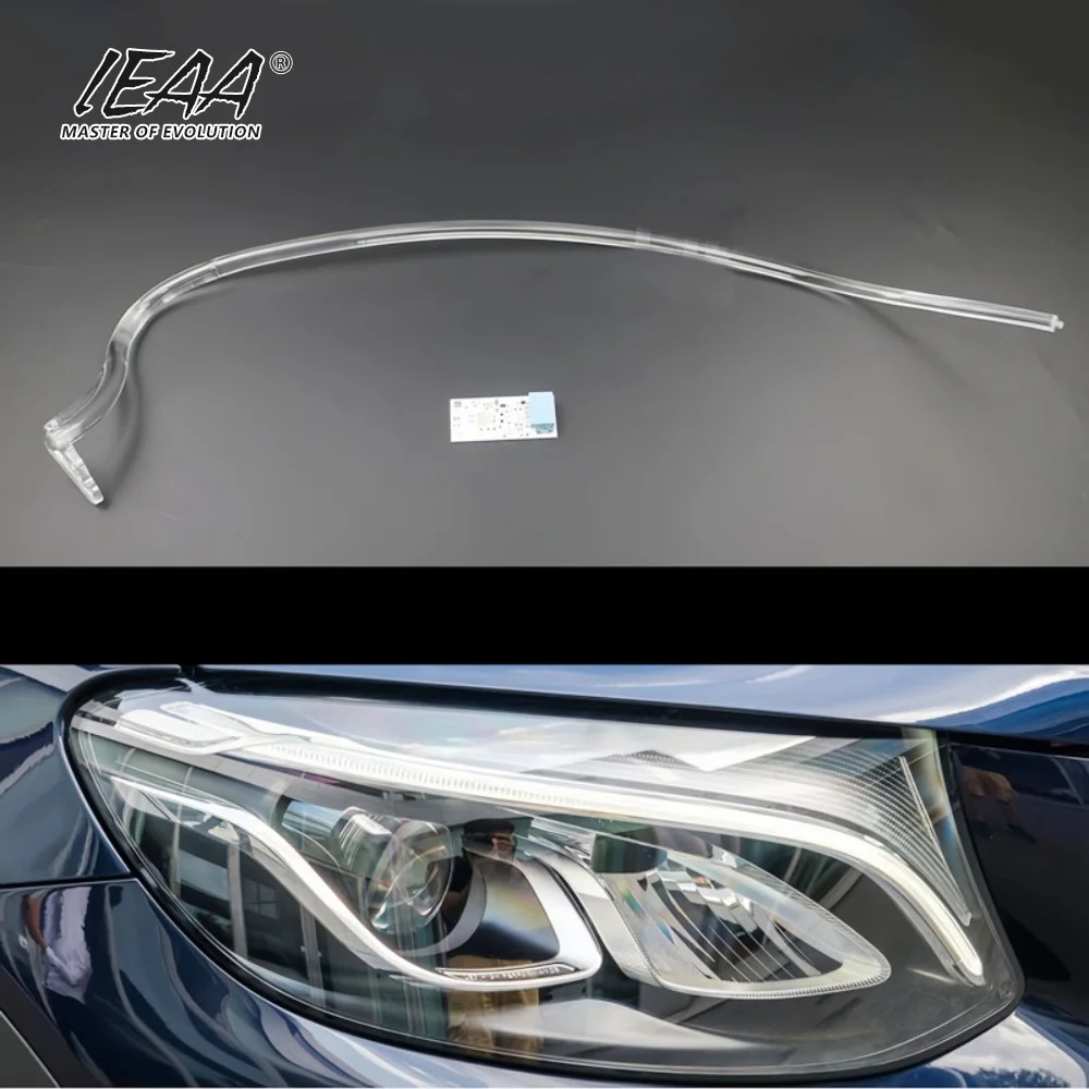 product drl light guide strip acrylic headlight light tube fit for  mercedes benz glc w253 2016 2019-5