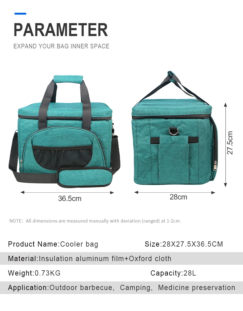 Outdoor Picnic Cooler Bag Lightweight Portable Promotional Cooler Bag Factory Custom Soft Cooler Bag