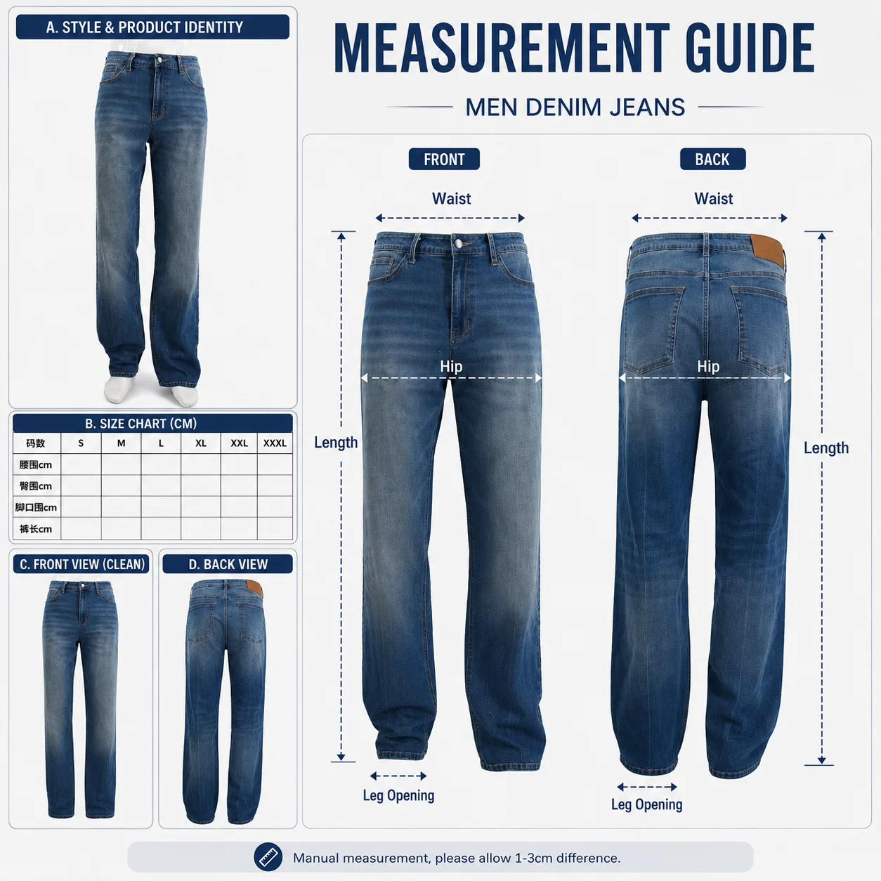 Size measurements