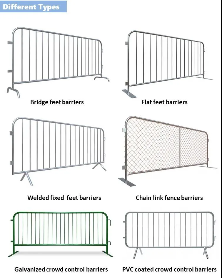 Galvanized Pvc Coated Heavy-duty Crowd Control Barriers - Buy ...