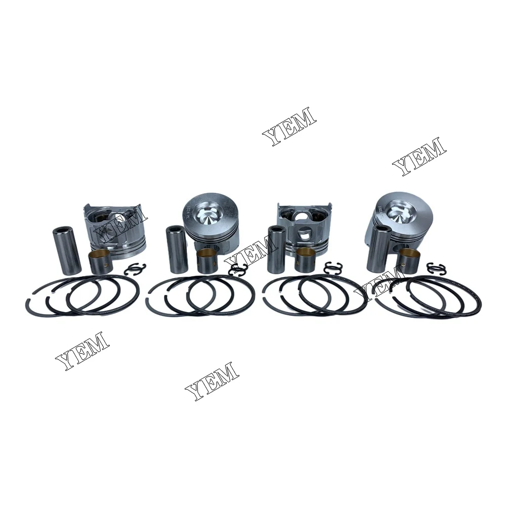 Piston Kit W/ Ring for Yanmar 4TNE82 4TNE82E Industrial Engine Parts 2