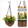 Artificial Daisy Eucalyptus Basket Plant with Coconut Liner