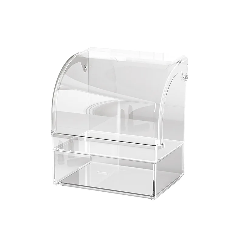 Choice Fun Large Capacity PET Plastic Desktop Organizer Cosmetics Storage Rack & Display Rack Lipstick Skincare Dressing Table