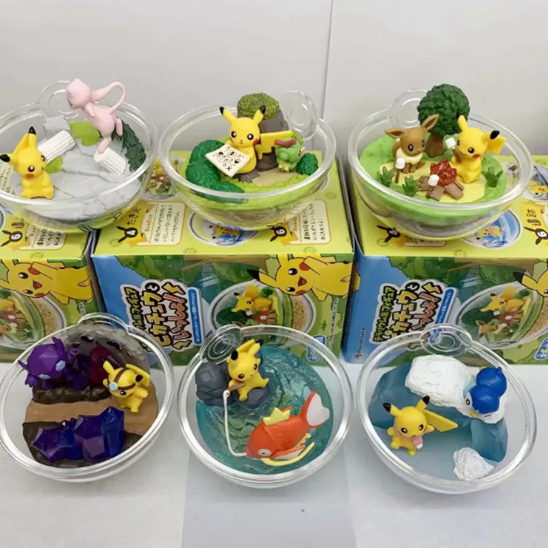 ホットセールポケモンフィギュア1-10世代透明ポケボールブラインド