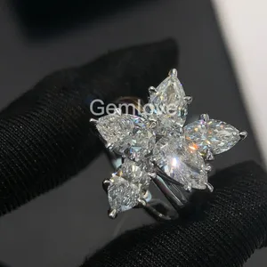 Women's Diamond Ring Collection Lab Grown & Natural Stones 9K Gold Wedding/Engagement/Fashion Jewelry